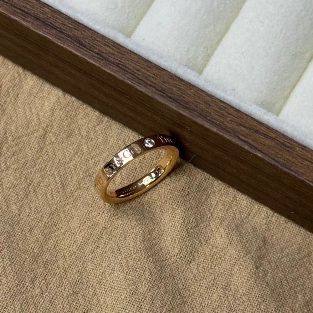 Tiffany & Co. Gold Ring with Diamonds